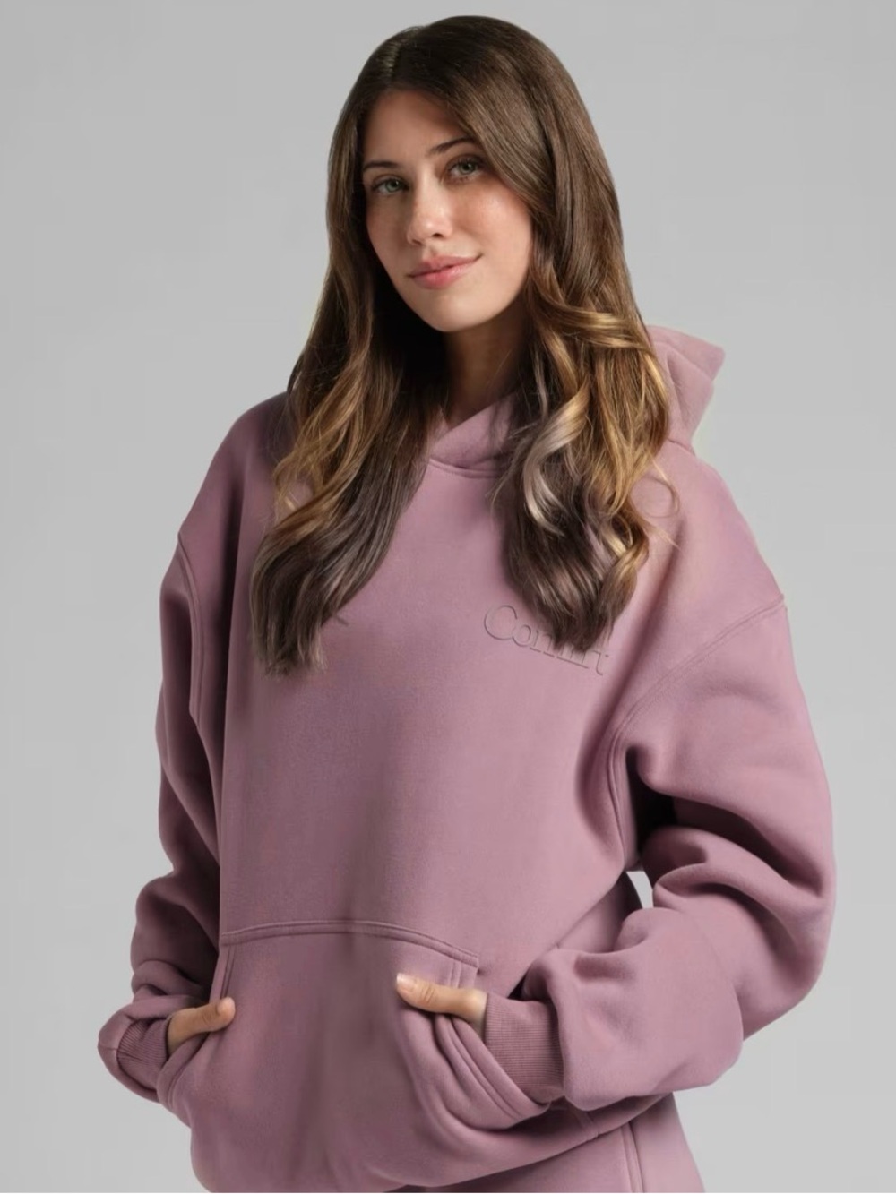 Comfrt Minimalist Hoodie – Mega - Unisex Oversized Medium Orchid